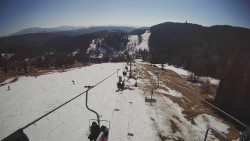 Lanovka - pohled dolů