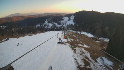 Lanovka - pohled dolů