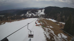 Lanovka - pohled dolů