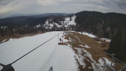 Lanovka - pohled dolů