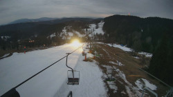 Lanovka - pohled dolů