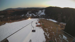 Lanovka - pohled dolů