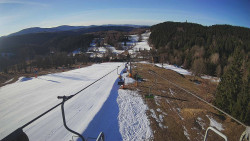 Lanovka - pohled dolů