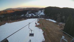 Lanovka - pohled dolů