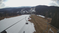 Lanovka - pohled dolů