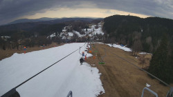 Lanovka - pohled dolů