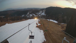 Lanovka - pohled dolů