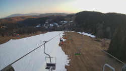 Lanovka - pohled dolů