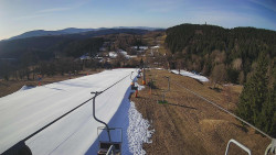 Lanovka - pohled dolů