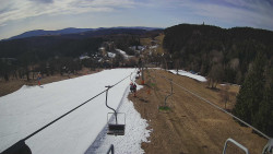 Lanovka - pohled dolů