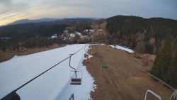 Lanovka - pohled dolů