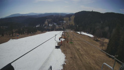 Lanovka - pohled dolů