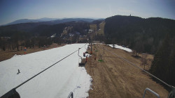 Lanovka - pohled dolů