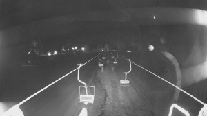 Snow park Paprsek - Lanovka - pohled dolů - 10.3.2026 v 20:00