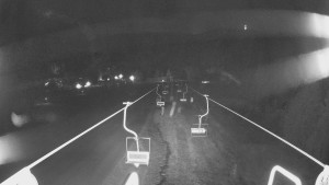 Snow park Paprsek - Lanovka - pohled dolů - 10.3.2026 v 21:00