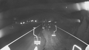 Snow park Paprsek - Lanovka - pohled dolů - 10.3.2026 v 22:00