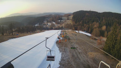 Lanovka - pohled dolů