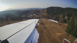 Lanovka - pohled dolů