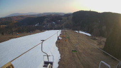 Lanovka - pohled dolů