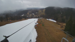 Lanovka - pohled dolů