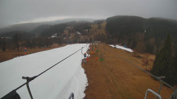 Lanovka - pohled dolů