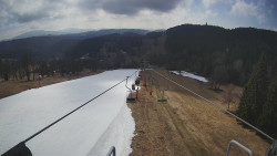 Lanovka - pohled dolů