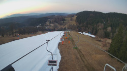 Lanovka - pohled dolů