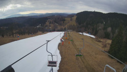 Lanovka - pohled dolů