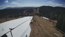 Lanovka - pohled dolů