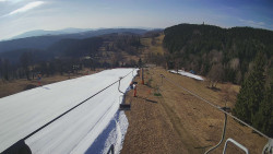 Lanovka - pohled dolů