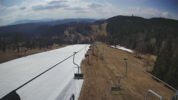 Lanovka - pohled dolů