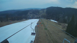 Lanovka - pohled dolů