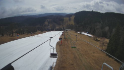 Lanovka - pohled dolů