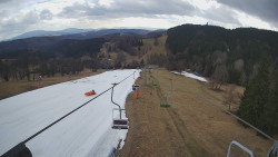 Lanovka - pohled dolů