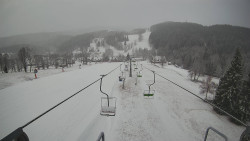 Lanovka - pohled dolů