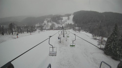 Lanovka - pohled dolů