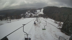 Lanovka - pohled dolů