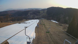 Lanovka - pohled dolů