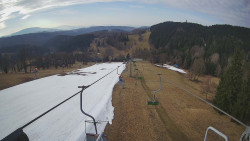 Lanovka - pohled dolů