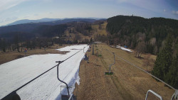 Lanovka - pohled dolů