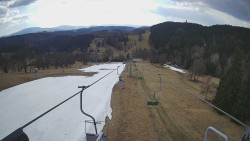 Lanovka - pohled dolů