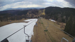 Lanovka - pohled dolů