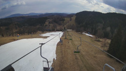 Lanovka - pohled dolů