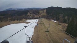 Lanovka - pohled dolů