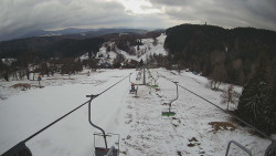 Lanovka - pohled dolů