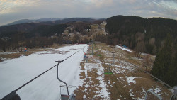 Lanovka - pohled dolů