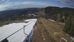Lanovka - pohled dolů