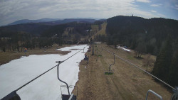 Lanovka - pohled dolů