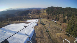 Lanovka - pohled dolů