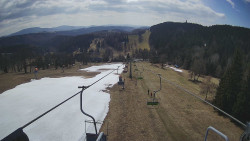 Lanovka - pohled dolů